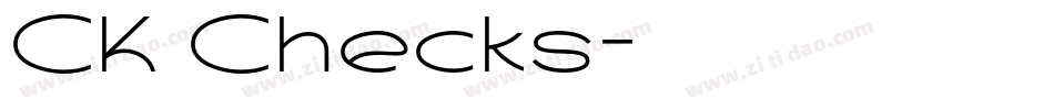 CK Checks字体转换